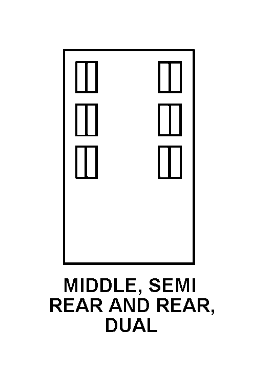 MIDDLE, SEMI REAR AND REAR, DUAL style nsn 2330-01-039-8095