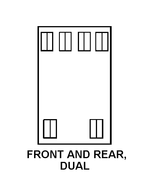 FRONT AND REAR, DUAL style nsn 2330-01-318-0986