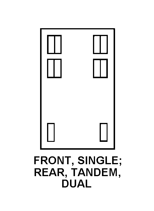 FRONT, SINGLE, REAR TANDEM, DUAL style nsn 2330-01-337-8944