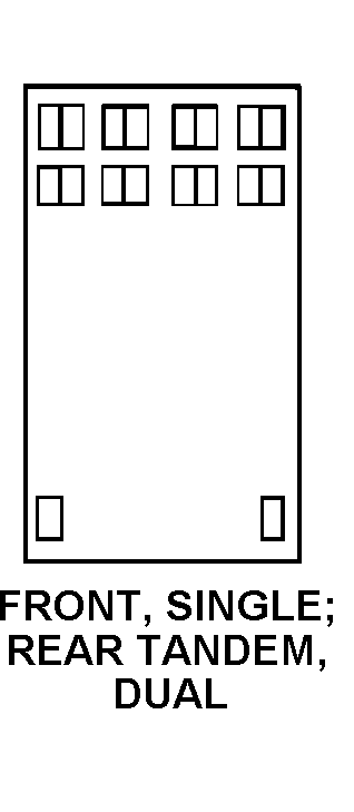 FRONT, SINGLE, REAR TANDEM, DUAL style nsn 2330-01-337-8944