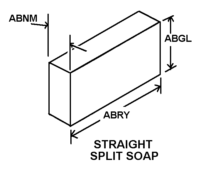 STRAIGHT SPLIT SOAP style nsn 9350-00-229-4187