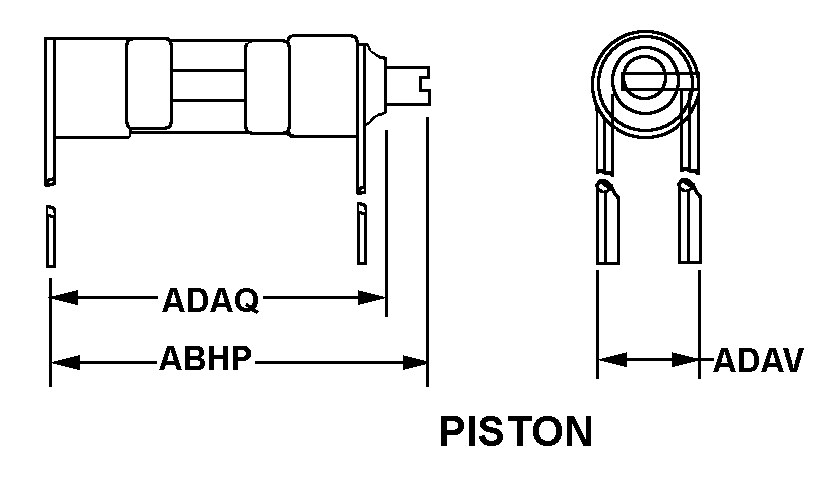 PISTON style nsn 5910-00-771-7288