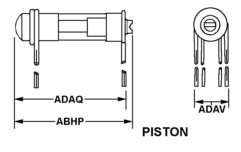 PISTON style nsn 5910-00-771-7288