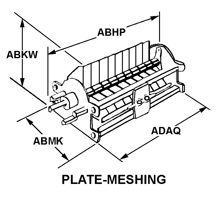 PLATE-MESHING style nsn 5910-00-649-3316