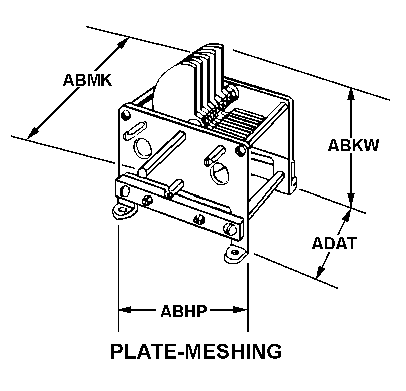 PLATE-MESHING style nsn 5910-00-761-6594