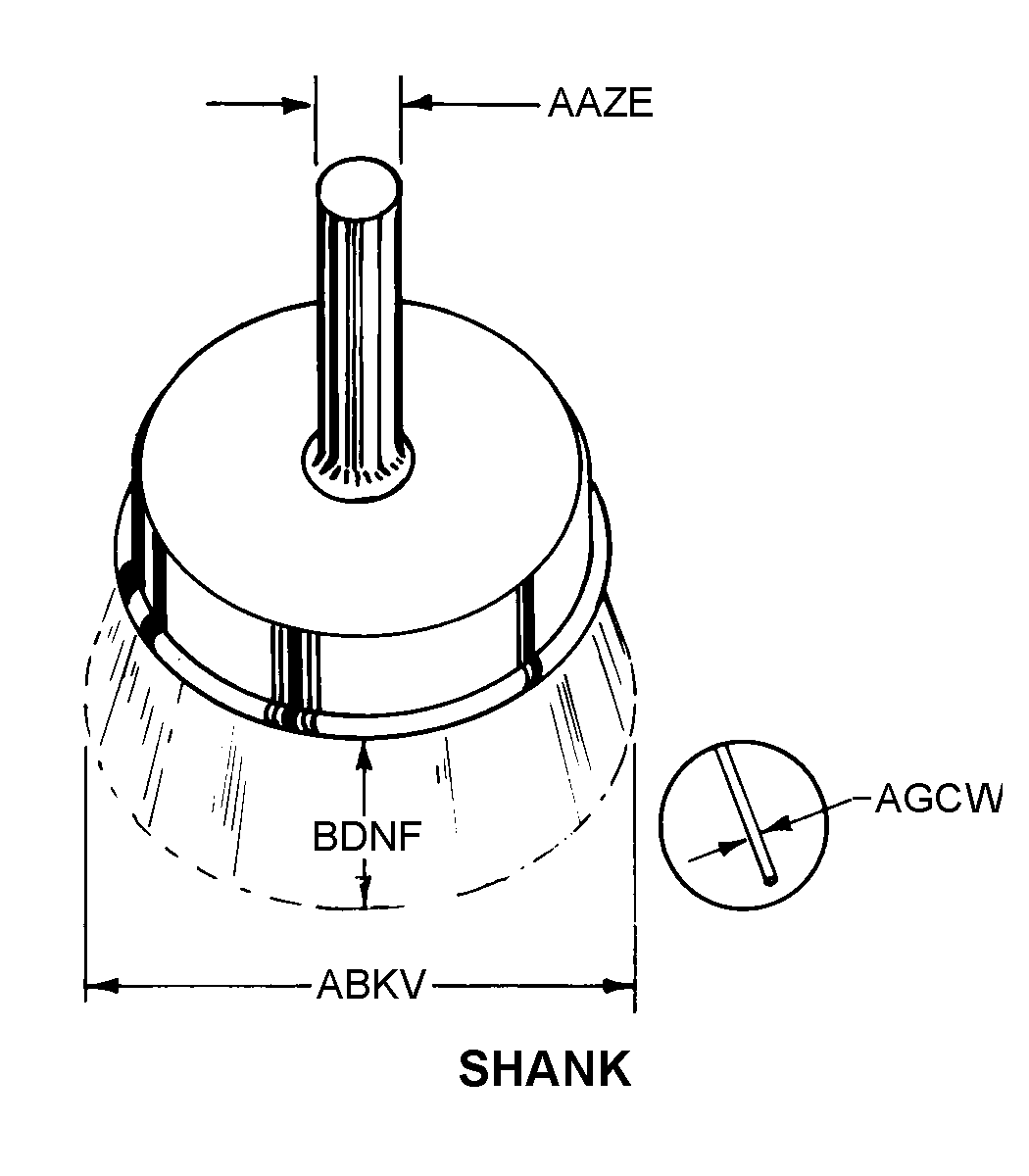 SHANK style nsn 5130-01-457-2281