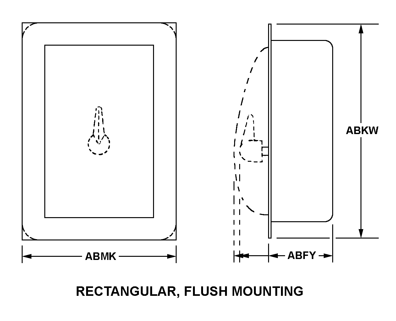 RECTANGULAR, FLUSH MOUNTING style nsn 6110-00-902-3230