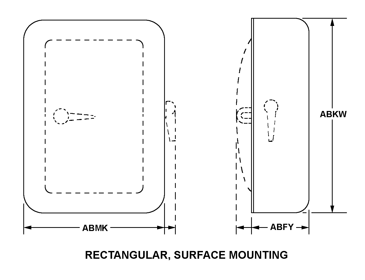 RECTANGULAR, SURFACE MOUNTING style nsn 5935-01-625-4754