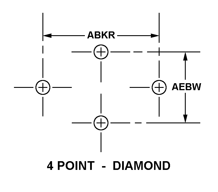 4 POINT-DIAMOND style nsn 5940-01-244-9149