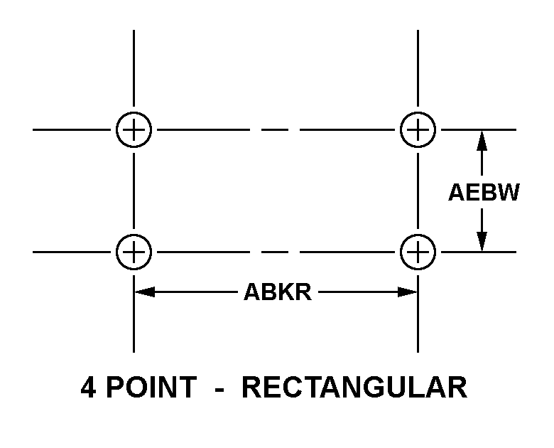 4 POINT-RECTANGULAR style nsn 5940-01-419-1942