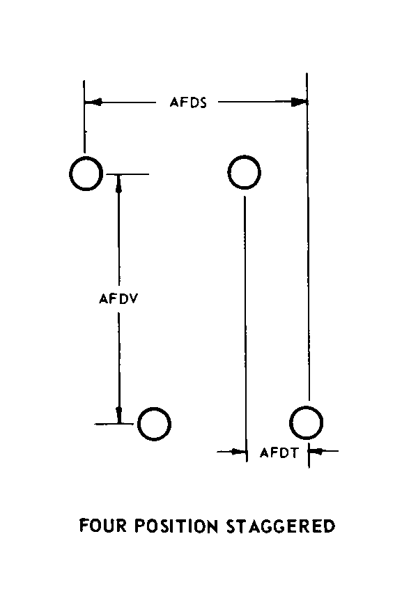 FOUR POSITION STAGGERED style nsn 6680-00-618-2421