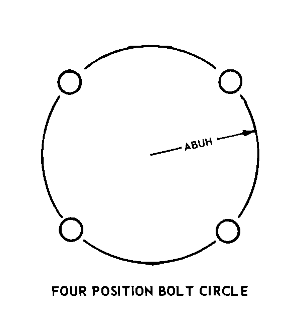 FOUR POSITION BOLT CIRCLE style nsn 6680-00-054-8505