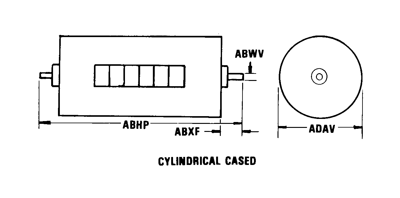 CYLINDRICAL CASED style nsn 6680-00-907-0737
