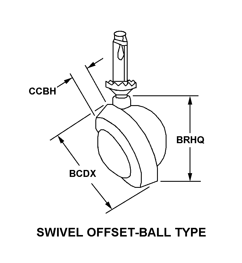 SWIVEL OFFSET-BALL TYPE style nsn 5340-01-068-3562