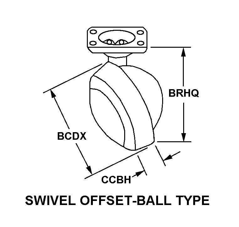 SWIVEL OFFSET-BALL TYPE style nsn 5340-01-068-3562