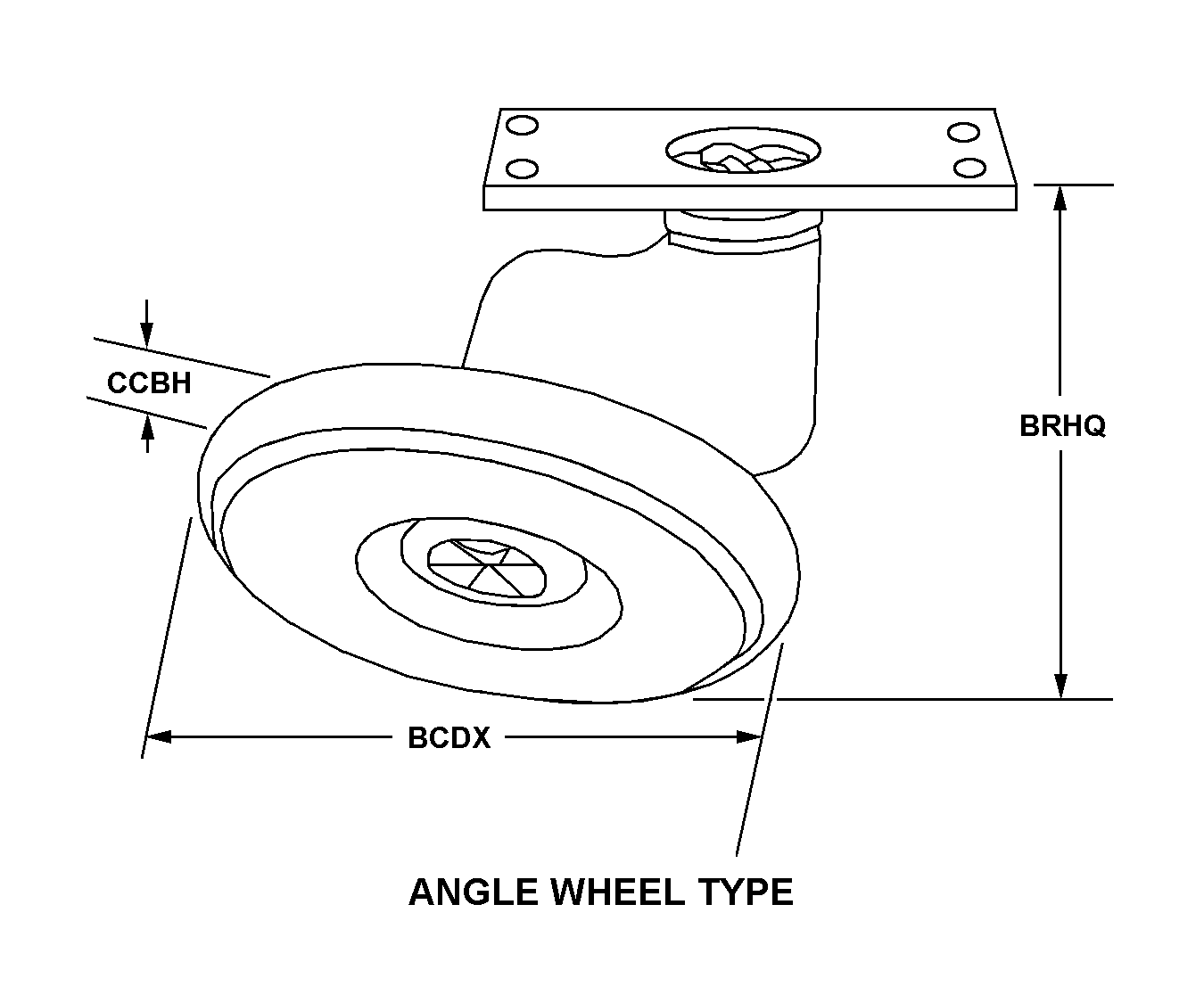 ANGLE WHEEL TYPE style nsn 5340-01-331-0015