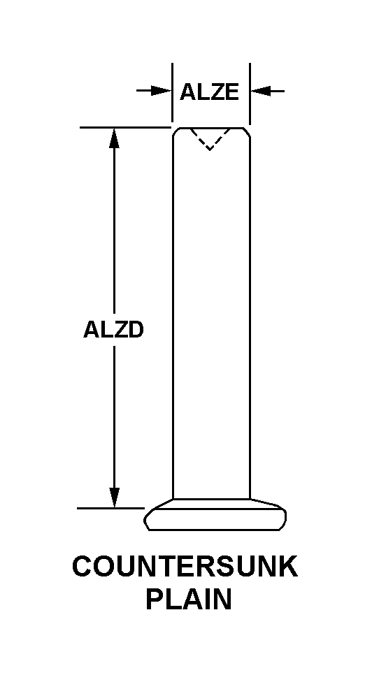 COUNTERSUNK PLAIN style nsn 5340-00-205-5648