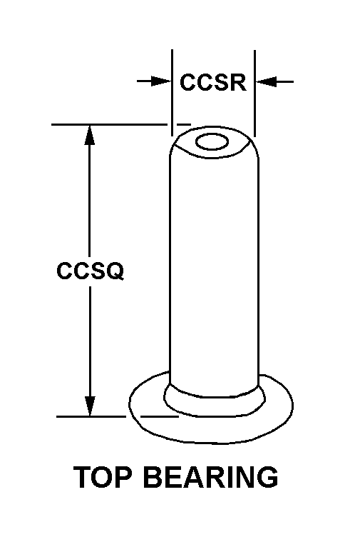 TOP BEARING style nsn 5340-01-077-6599