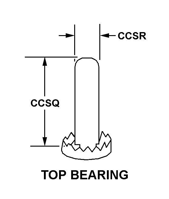 TOP BEARING style nsn 5340-01-077-6599