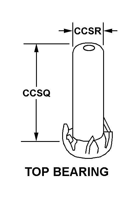 TOP BEARING style nsn 5340-01-077-6599