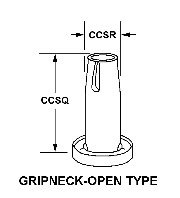 GRIPNECK-OPEN TYPE style nsn 5340-01-032-0838