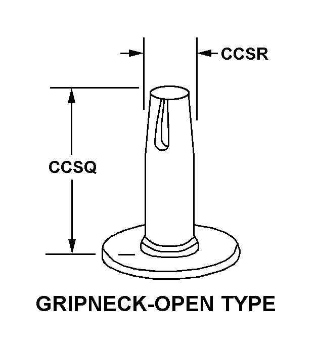 GRIPNECK-OPEN TYPE style nsn 5340-01-032-0838