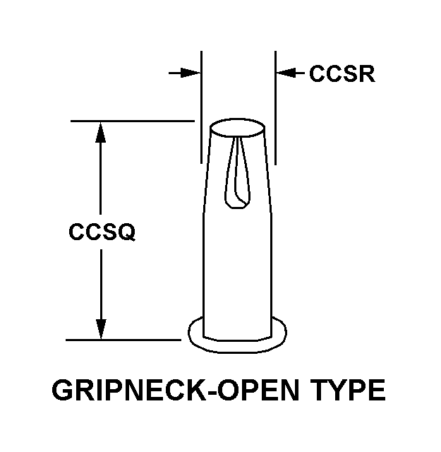 GRIPNECK-OPEN TYPE style nsn 5340-01-032-0838