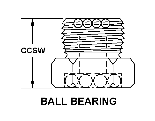 BALL BEARING style nsn 5340-00-879-8346