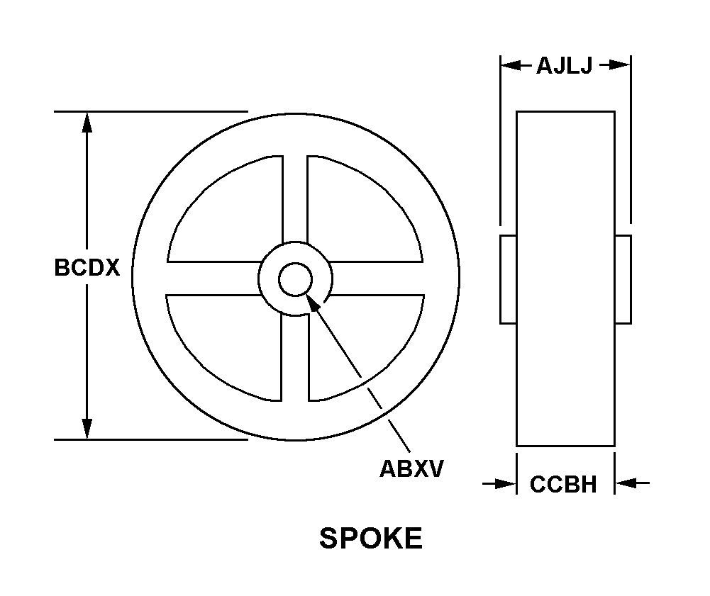 SPOKE style nsn 5340-01-632-1535