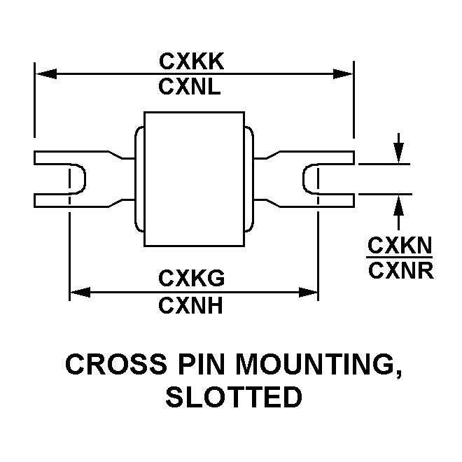 CROSS PIN MOUNTING, SLOTTED style nsn 2510-01-312-5044