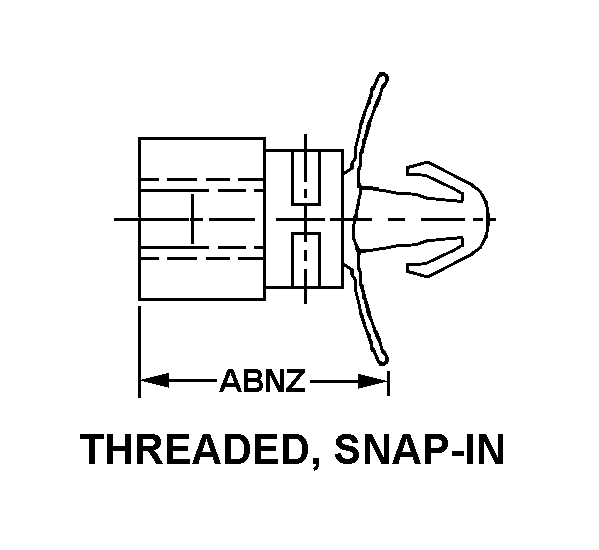 THREADED, SNAP-IN style nsn 5340-01-300-8637