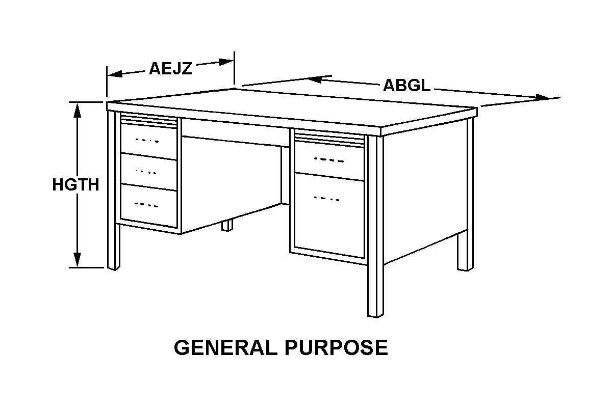 GENERAL PURPOSE style nsn 7110-01-054-8522