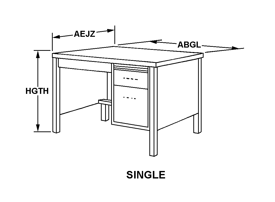 SINGLE style nsn 7110-01-135-1990