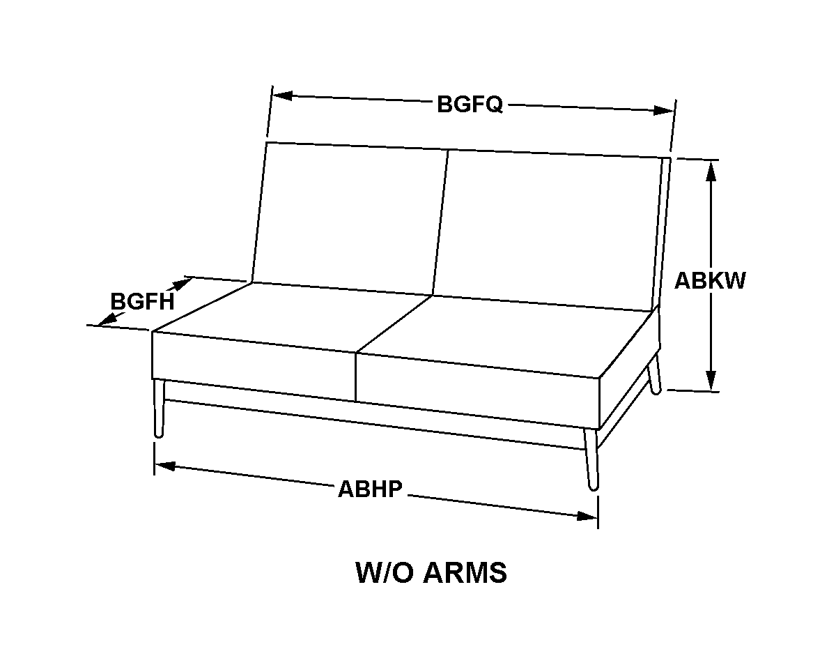 W/O ARMS style nsn 6530-00-299-8540