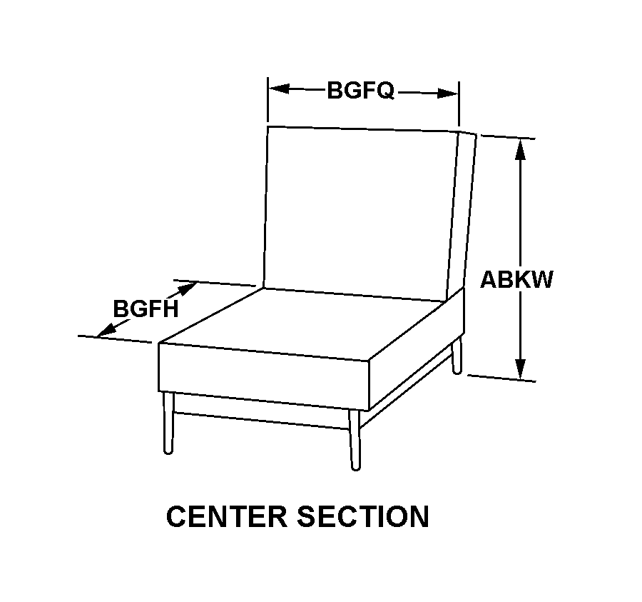 CENTER SECTION style nsn 7105-00-975-3265