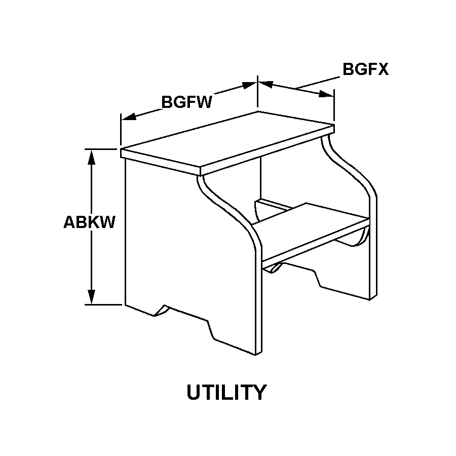 UTILITY style nsn 7105-01-141-8597