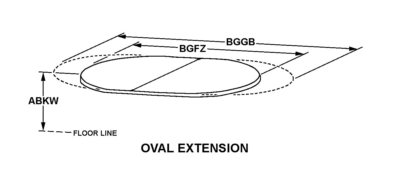 OVAL EXTENSION style nsn 7105-00-559-6026