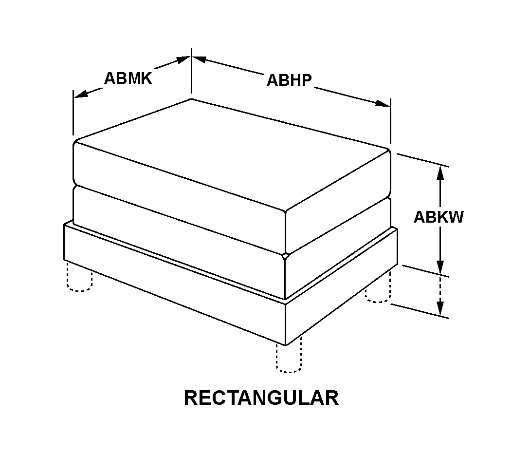 RECTANGULAR style nsn 7105-00-982-2505