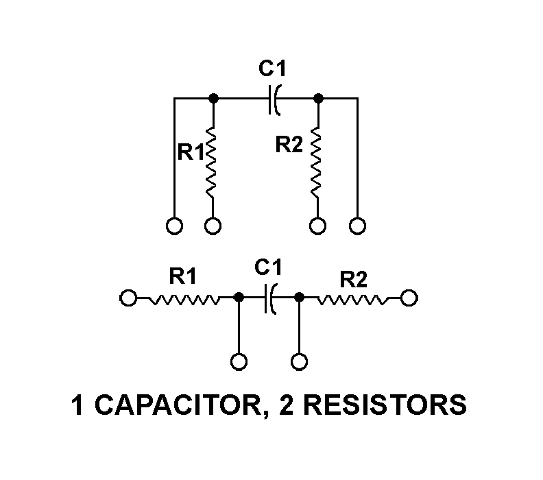 1 CAPACITOR, 2 RESISTORS style nsn 5915-00-541-5589