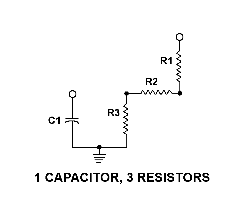 1 CAPACITOR, 3 RESISTORS style nsn 5915-00-782-4957