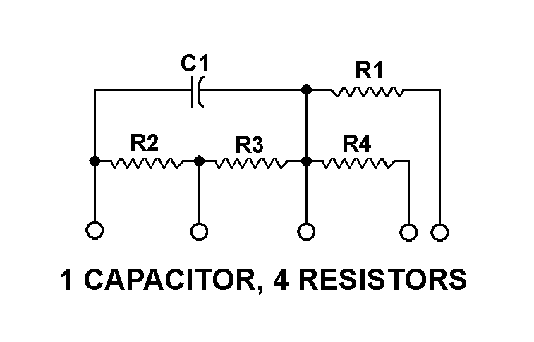 1 CAPACITOR, 4 RESISTORS style nsn 5915-00-844-0470