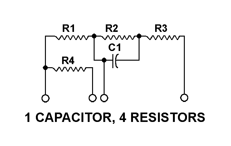 1 CAPACITOR, 4 RESISTORS style nsn 5915-01-338-1772