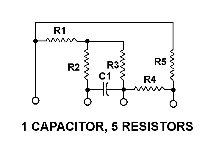 1 CAPACITOR, 5 RESISTORS style nsn 5915-01-331-4107