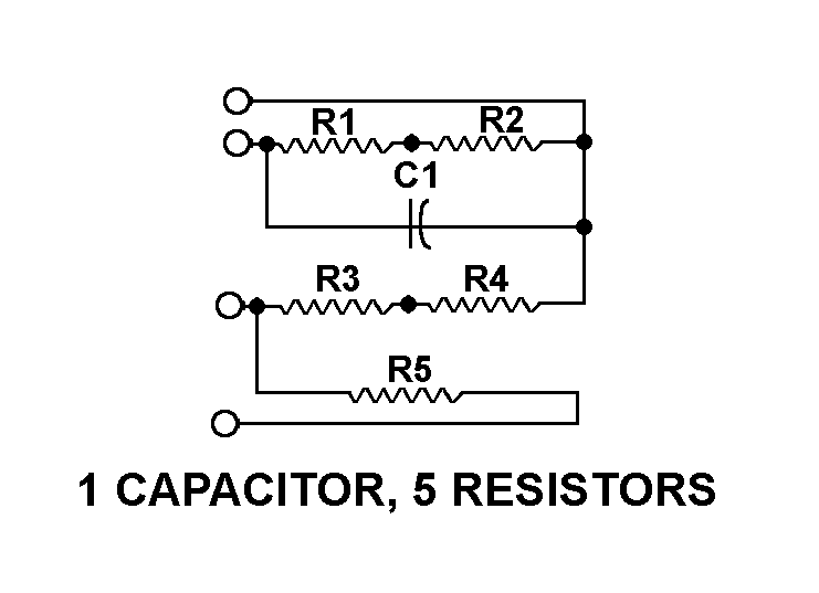 1 CAPACITOR, 5 RESISTORS style nsn 5915-01-331-4107