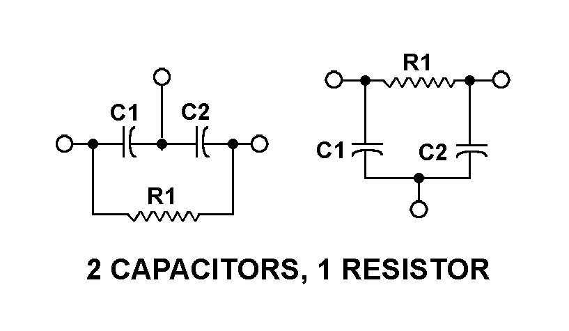 2 CAPACITORS, 1 RESISTOR style nsn 5915-00-762-6825