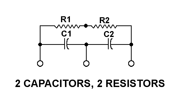 2 CAPACITORS, 2 RESISTORS style nsn 5915-00-933-2638