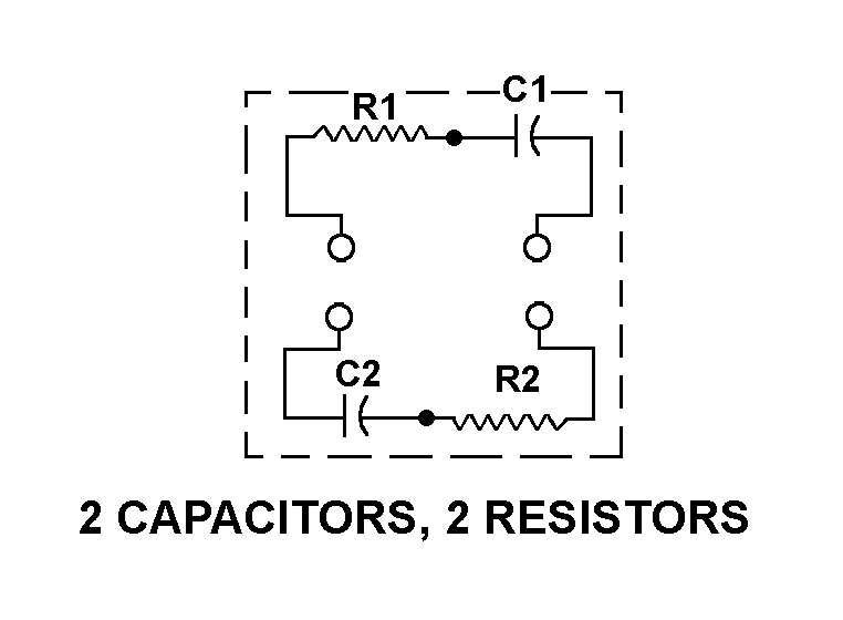 2 CAPACITORS, 2 RESISTORS style nsn 5915-00-933-2850