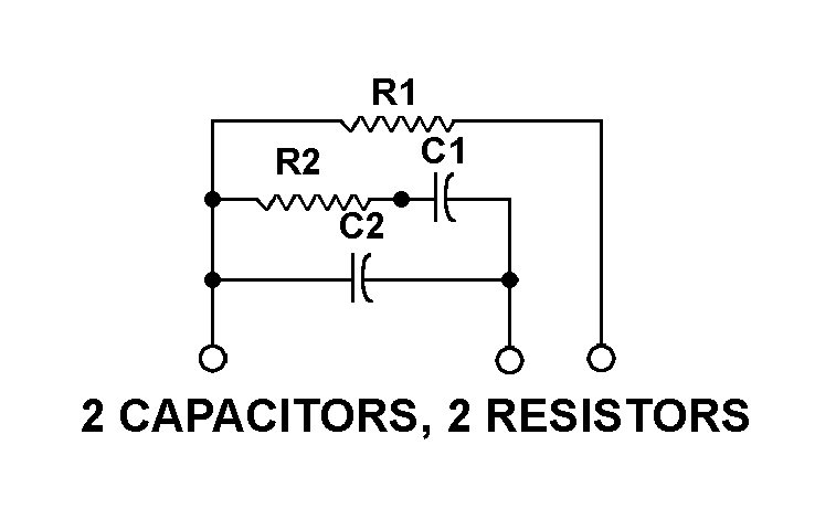 2 CAPACITORS, 2 RESISTORS style nsn 5915-00-476-8059