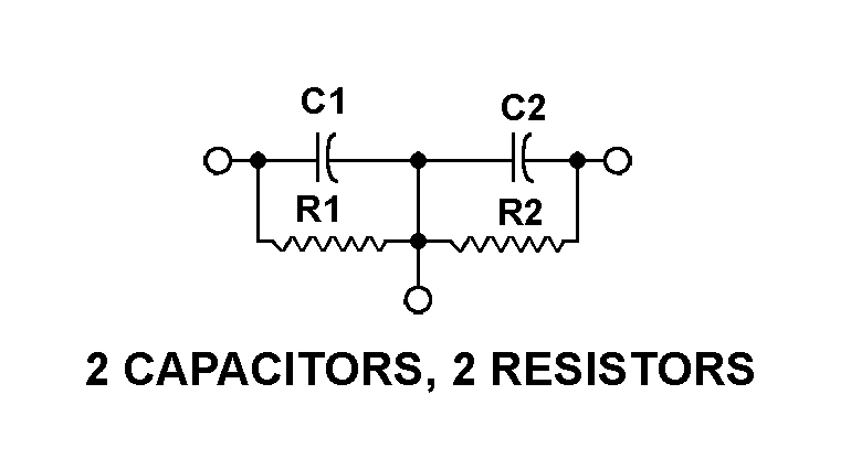 2 CAPACITORS, 2 RESISTORS style nsn 5915-01-140-9207