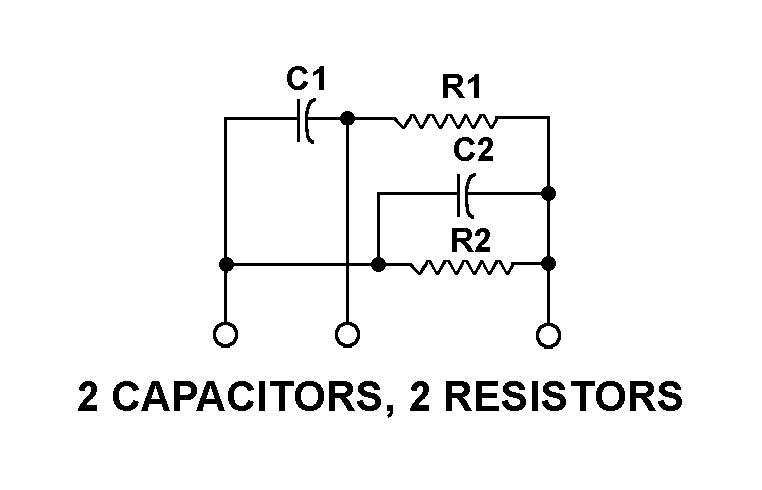 2 CAPACITORS, 2 RESISTORS style nsn 5915-01-140-9207